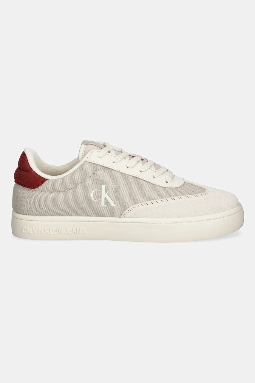 Кросівки Calvin Klein Jeans CLASSIC CUPSOLE LOW MIX MG колір бежевий YM0YM01169