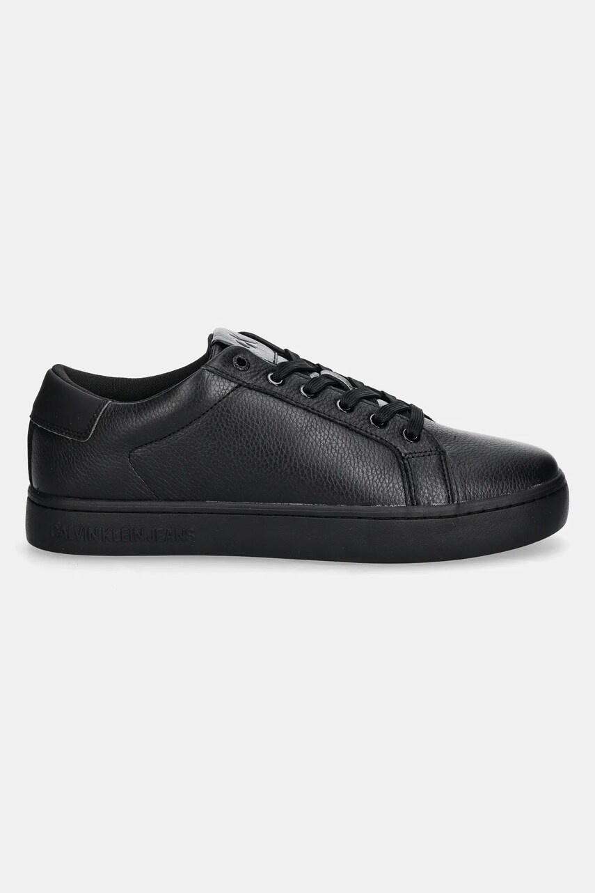 Шкіряні кросівки Calvin Klein Jeans CLASSIC CUPSOLE LOW OHB колір чорний YM0YM01164