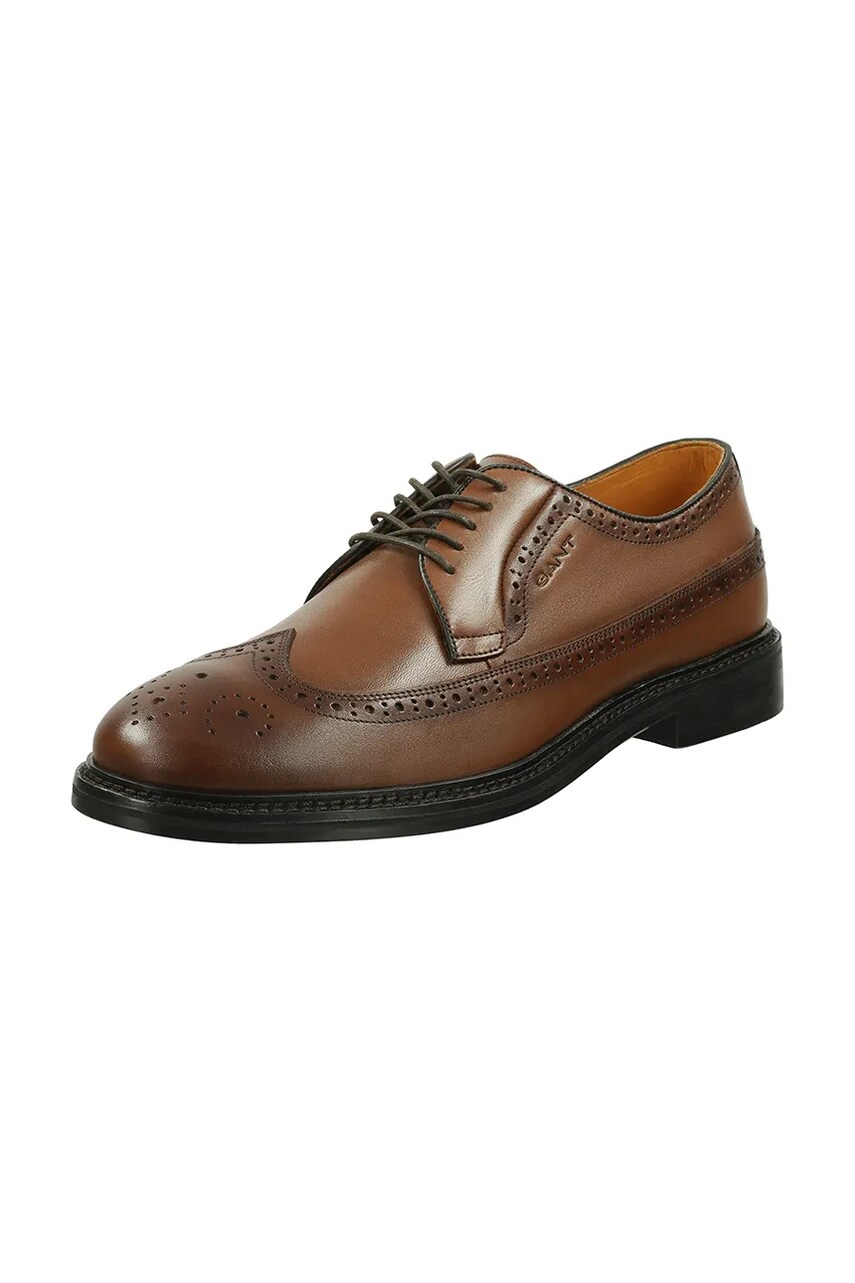 Шкіряні туфлі Gant Bidford чоловічі колір коричневий 30631925.G45