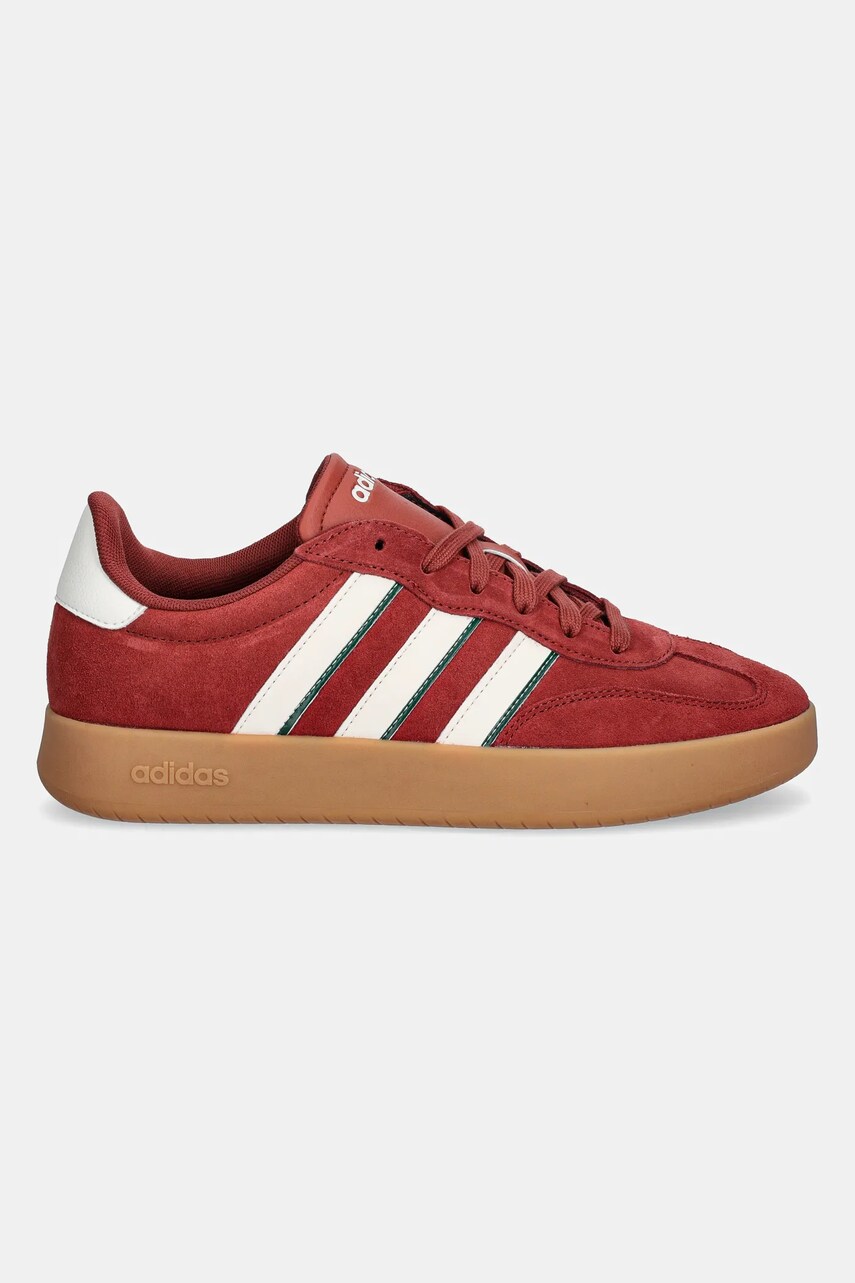 Замшеві кросівки adidas Barreda колір бордовий JP7098