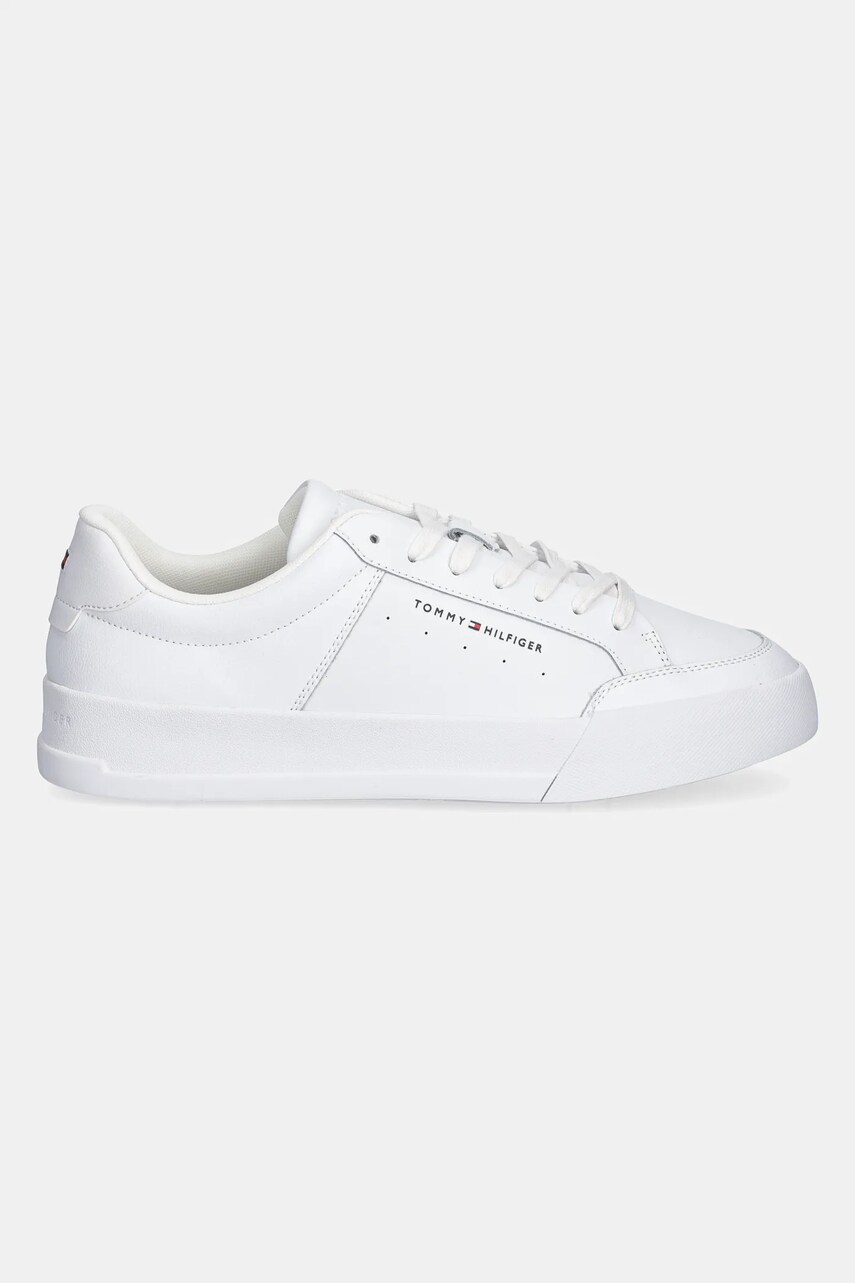Кросівки Tommy Hilfiger TH COURT MIX LTH колір білий FM0FM05489