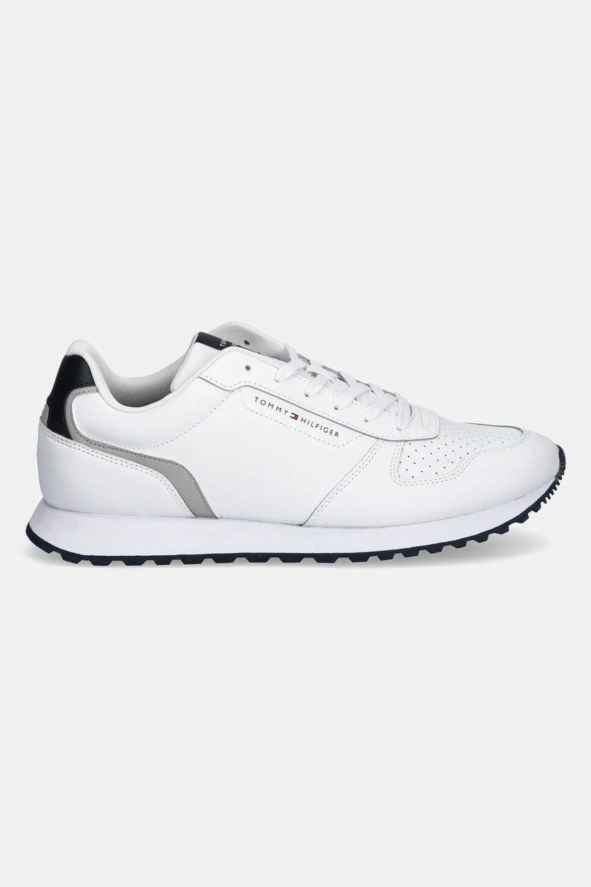 Шкіряні кросівки Tommy Hilfiger NEW RUNNER EVA MIX LTH FLAG колір білий FM0FM05453