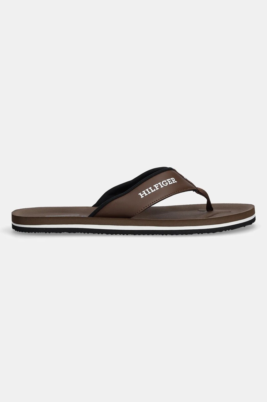 В'єтнамки Tommy Hilfiger PADDED COMFORT HILFIGER B SANDAL чоловічі колір коричневий FM0FM05440