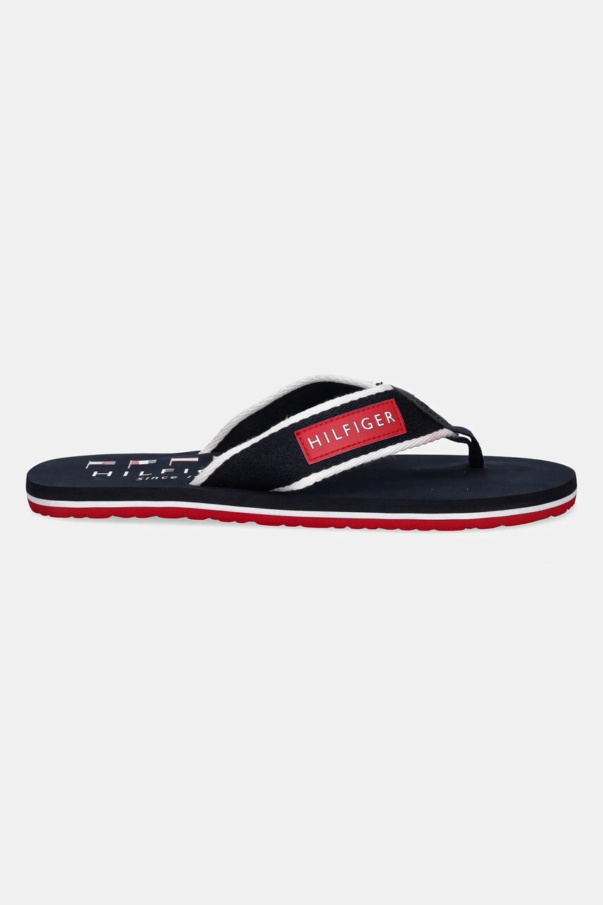 В'єтнамки Tommy Hilfiger PATCH HILFIGER BEACH SANDAL чоловічі колір синій FM0FM05435