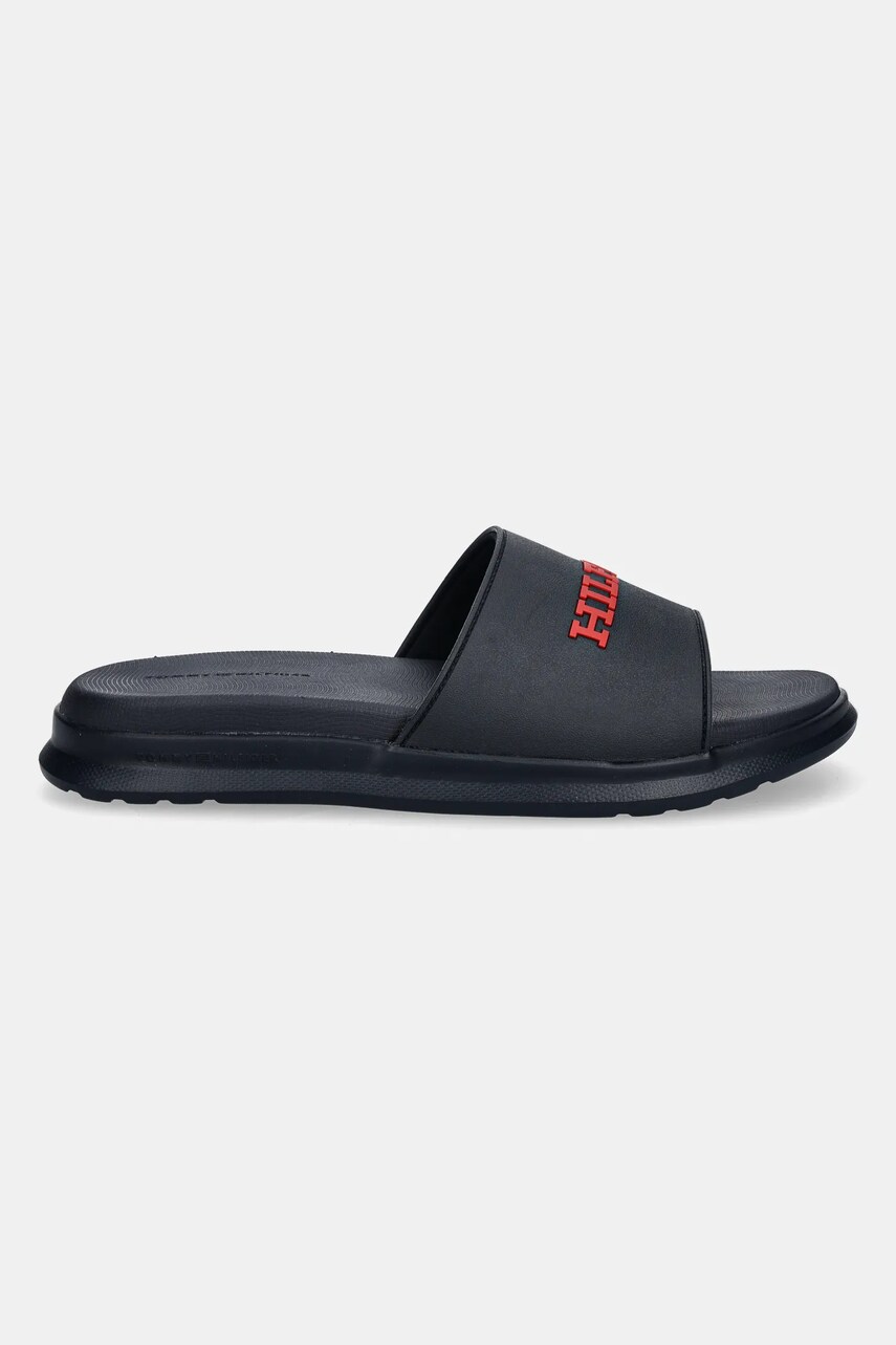 Шльопанці Tommy Hilfiger DUAL DENSITY HILFIGER POOL SLIDE чоловічі колір синій FM0FM05430