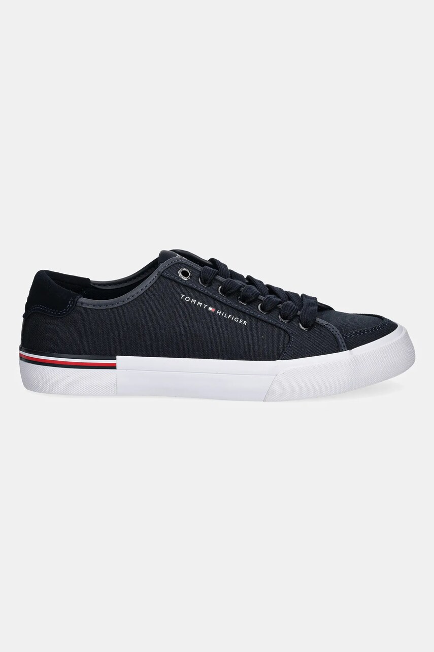 Кросівки Tommy Hilfiger CORE CORPORATE VULC CANVAS колір синій FM0FM05398