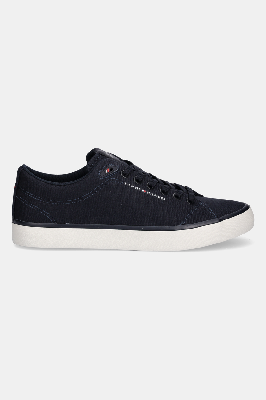 Кеди Tommy Hilfiger TH HI VULC LOW CORE CANVAS колір синій FM0FM05396