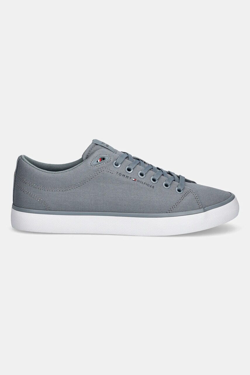 Кеди Tommy Hilfiger TH HI VULC LOW CORE CANVAS колір сірий FM0FM05396