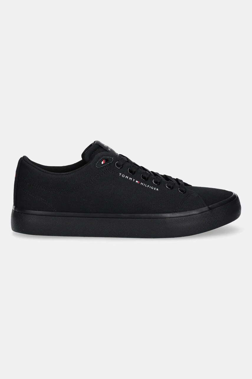 Кеди Tommy Hilfiger TH HI VULC LOW CORE CANVAS колір чорний FM0FM05396
