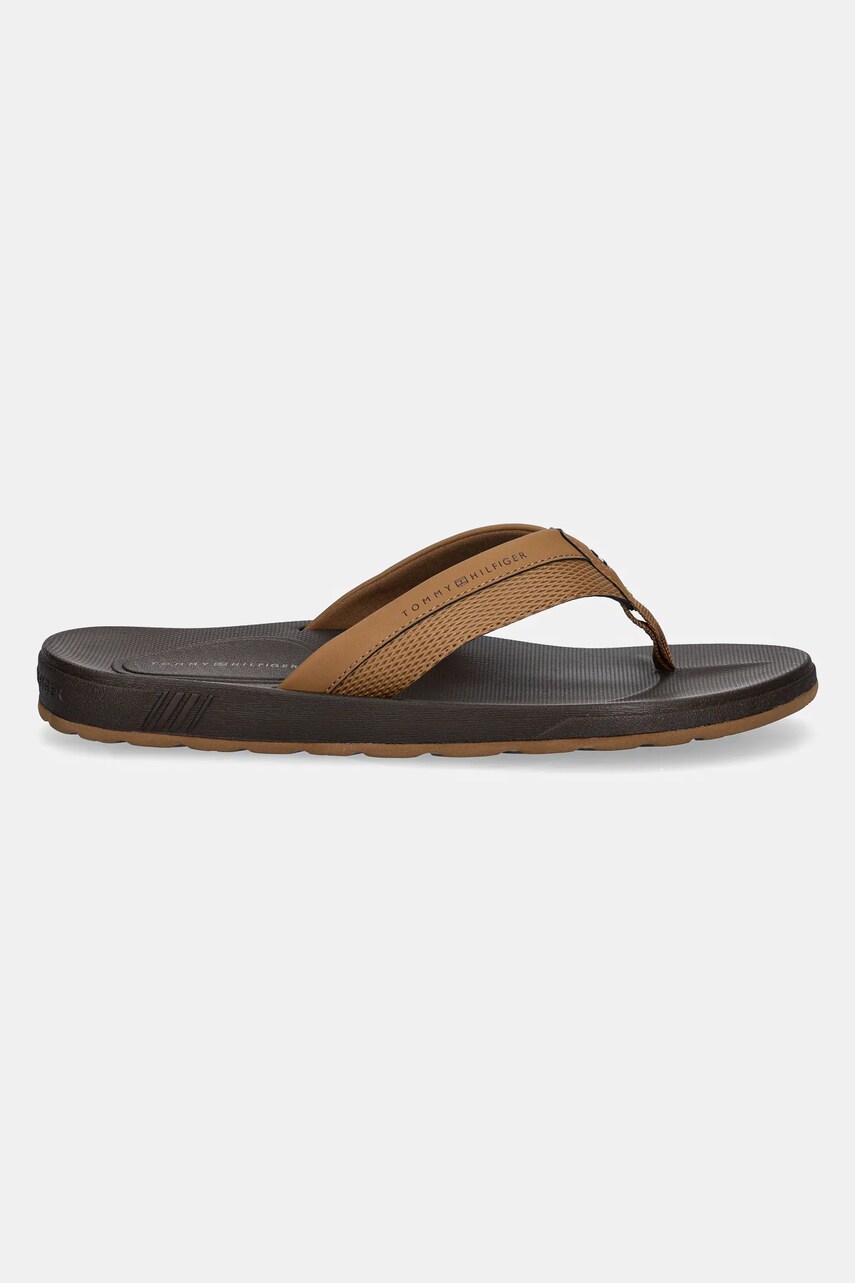 В'єтнамки Tommy Hilfiger MOLDED HILFIGER BEACH SANDAL чоловічі колір бежевий FM0FM05361