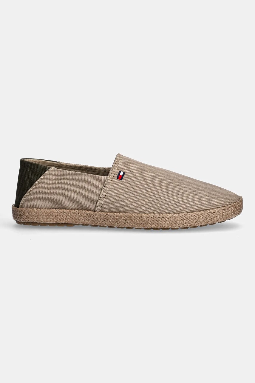 Еспадрилі Tommy Hilfiger HILFIGER ESPADRILLE CORE TEXTILE колір зелений FM0FM05353