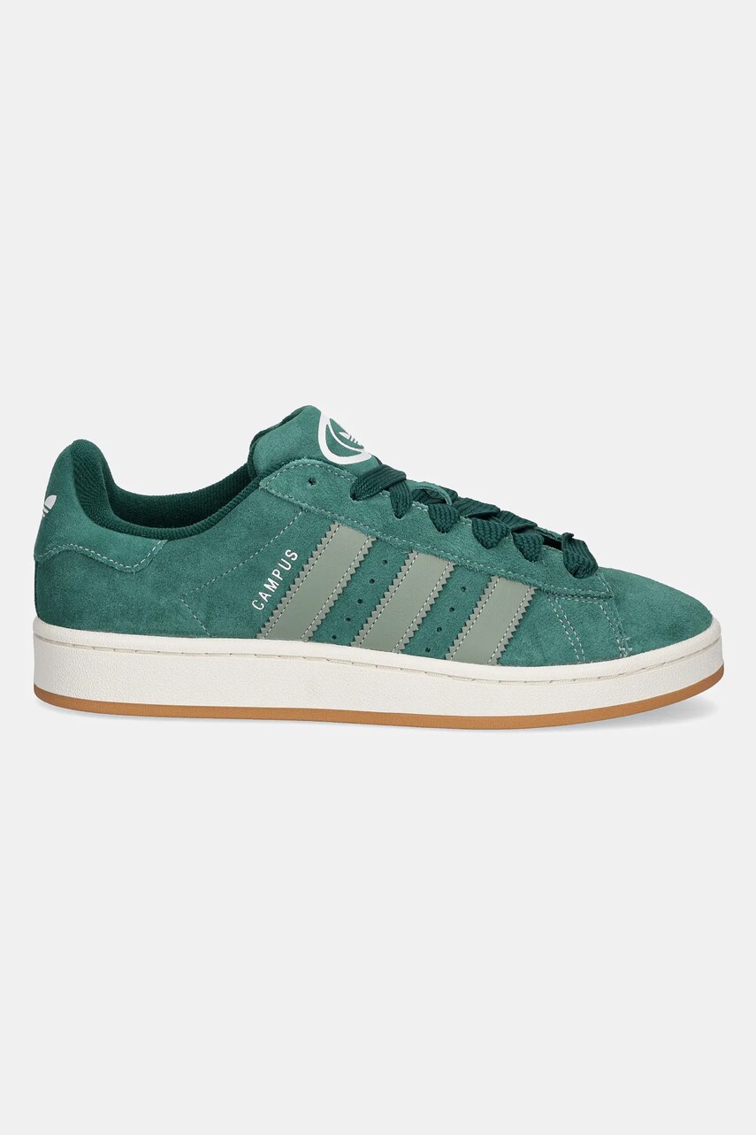 Замшеві кросівки adidas Originals Campus 00s колір зелений JH8794