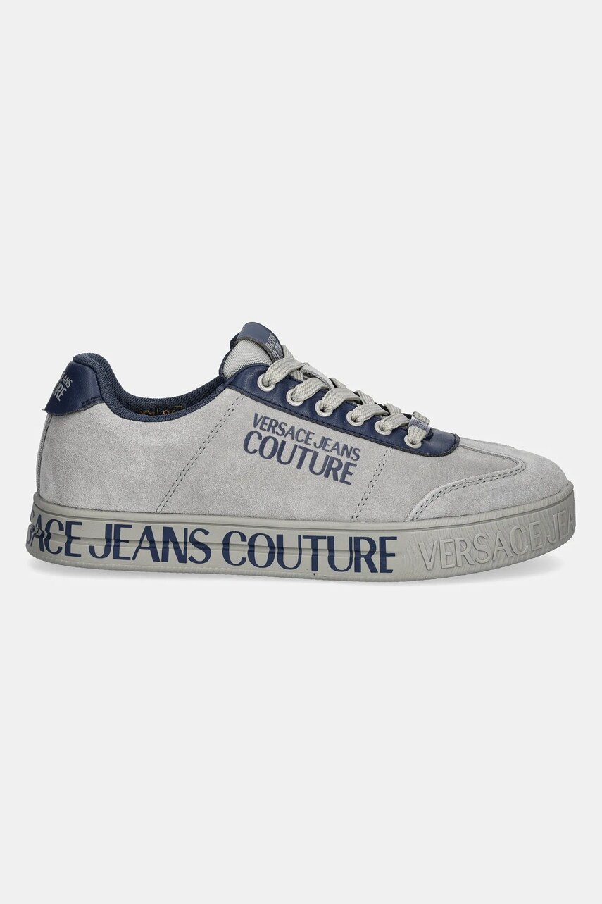 Купити Замшеві кросівки Versace Jeans Couture колір сірий 78YA3SK6 ZPB02 800 – головне зображення