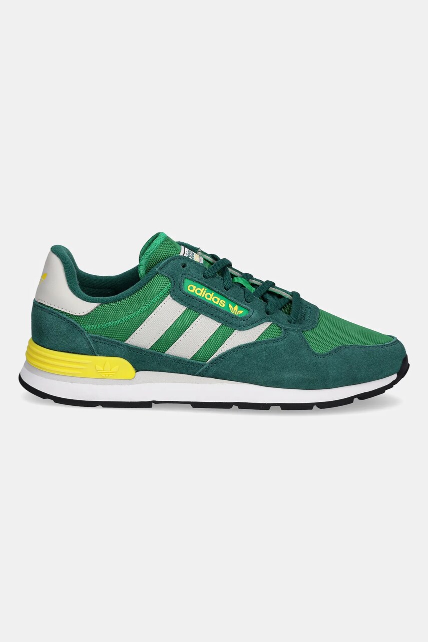 Замшеві кросівки adidas Originals Treziod 2 колір зелений IH3807