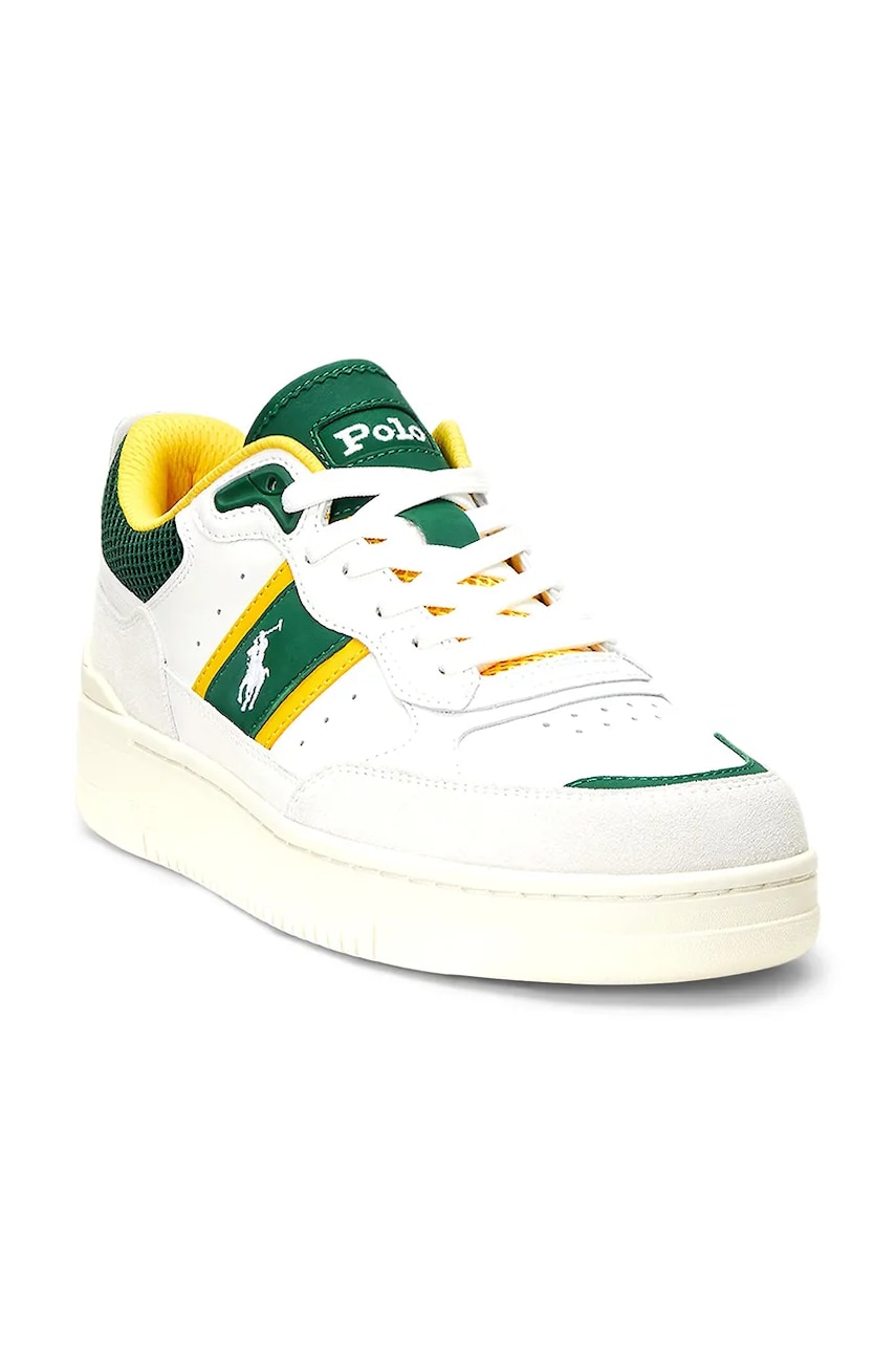 Шкіряні кросівки Polo Ralph Lauren Mastr Sp 125 чоловічі колір білий 809960993004