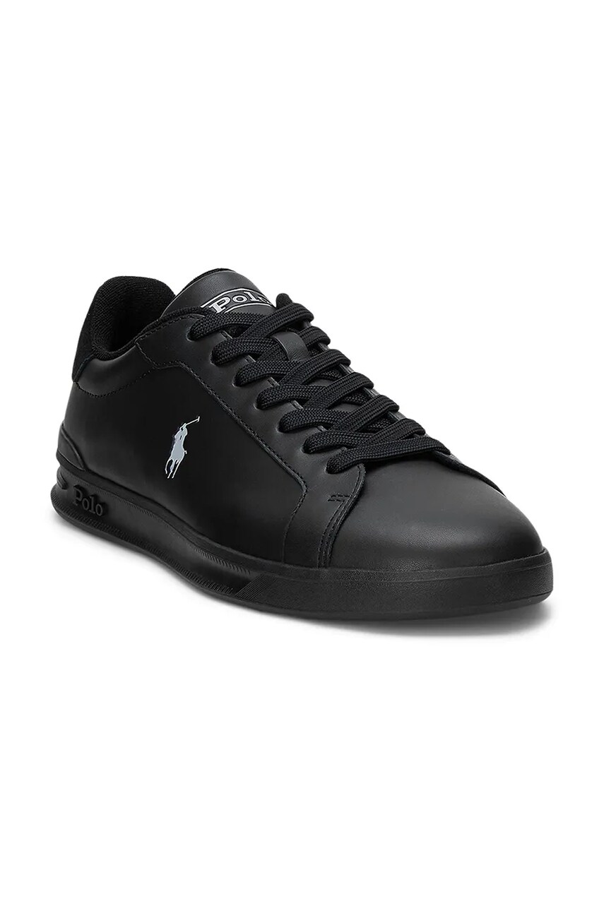 Шкіряні кросівки Polo Ralph Lauren Hrt Crt Ii чоловічі колір чорний 809965072002