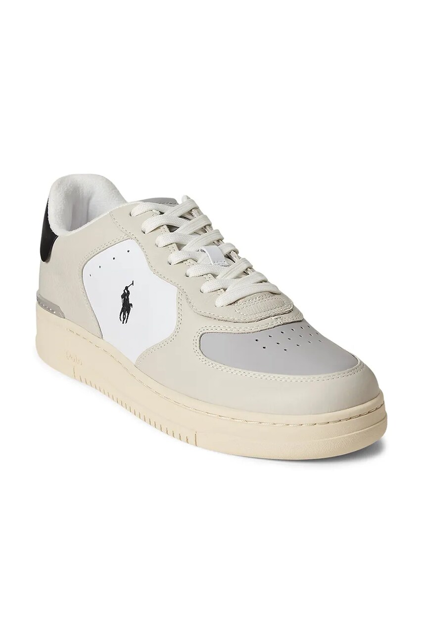 Шкіряні кросівки Polo Ralph Lauren Masters Crt колір білий 809960988002