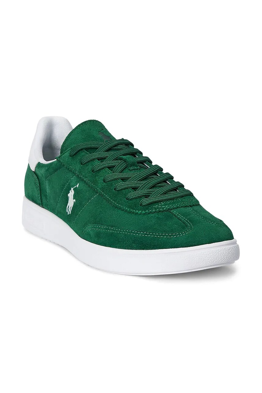 Замшеві кросівки Polo Ralph Lauren Bedford Pp колір зелений 809961180004
