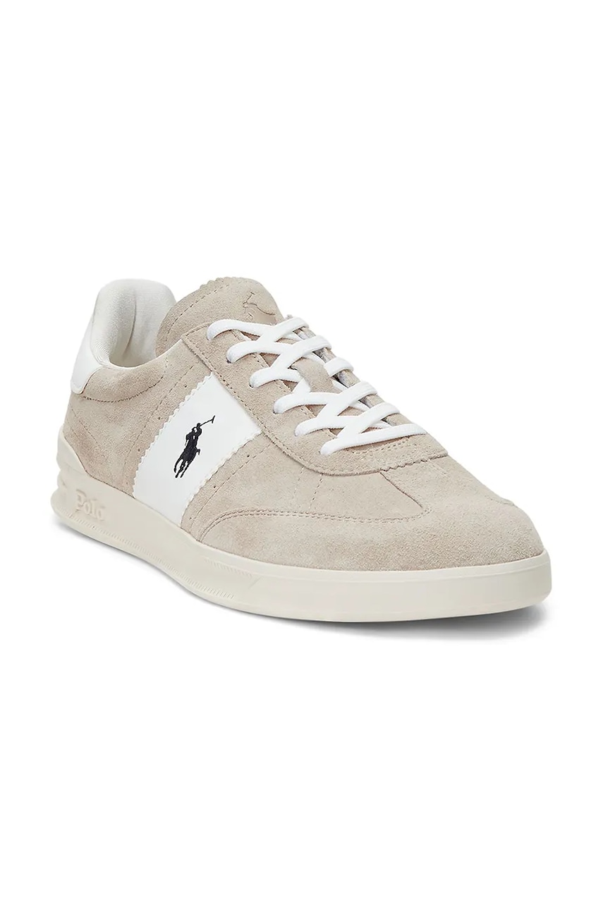 Замшеві кросівки Polo Ralph Lauren HRT Aera PP чоловічі колір бежевий 809960995003