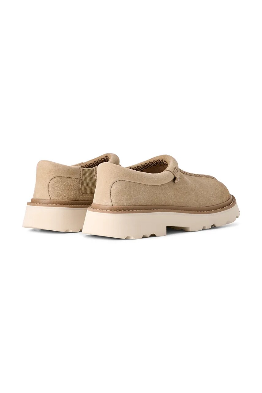 Замшеві мокасини UGG Tasman Lug чоловічі колір бежевий 1166913-MDSD