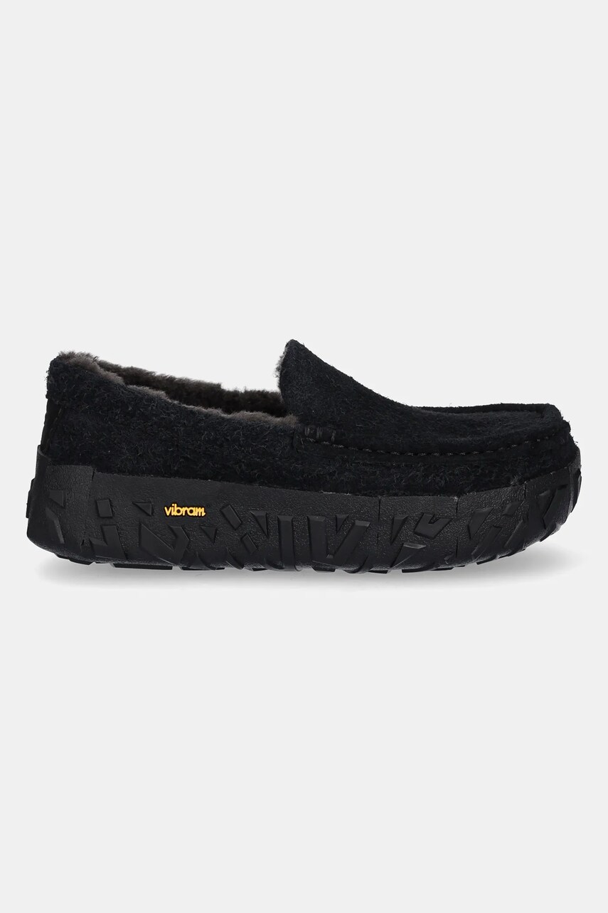 Замшеві мокасини UGG Ascot Wrap Tech чоловічі колір чорний 1167670-BLK
