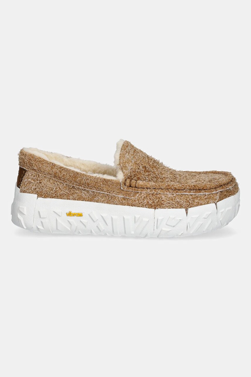 Замшеві мокасини UGG Ascot Wrap Tech чоловічі колір коричневий 1167670-CHE