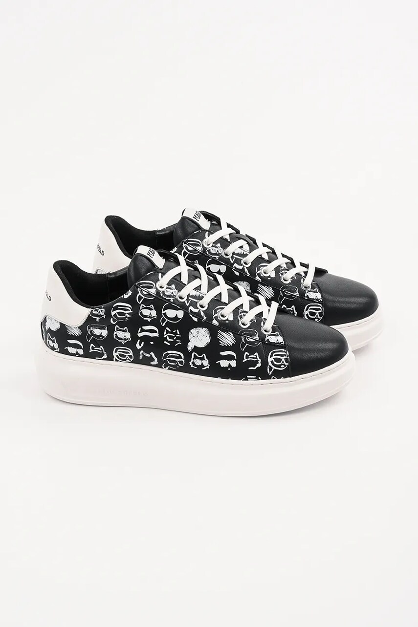 Шкіряні кросівки Karl Lagerfeld KAPRI MENS чоловічі колір чорний KL52512T