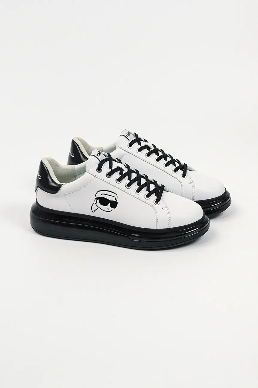Шкіряні кросівки Karl Lagerfeld KAPRI KUSHION чоловічі колір білий KL52630N