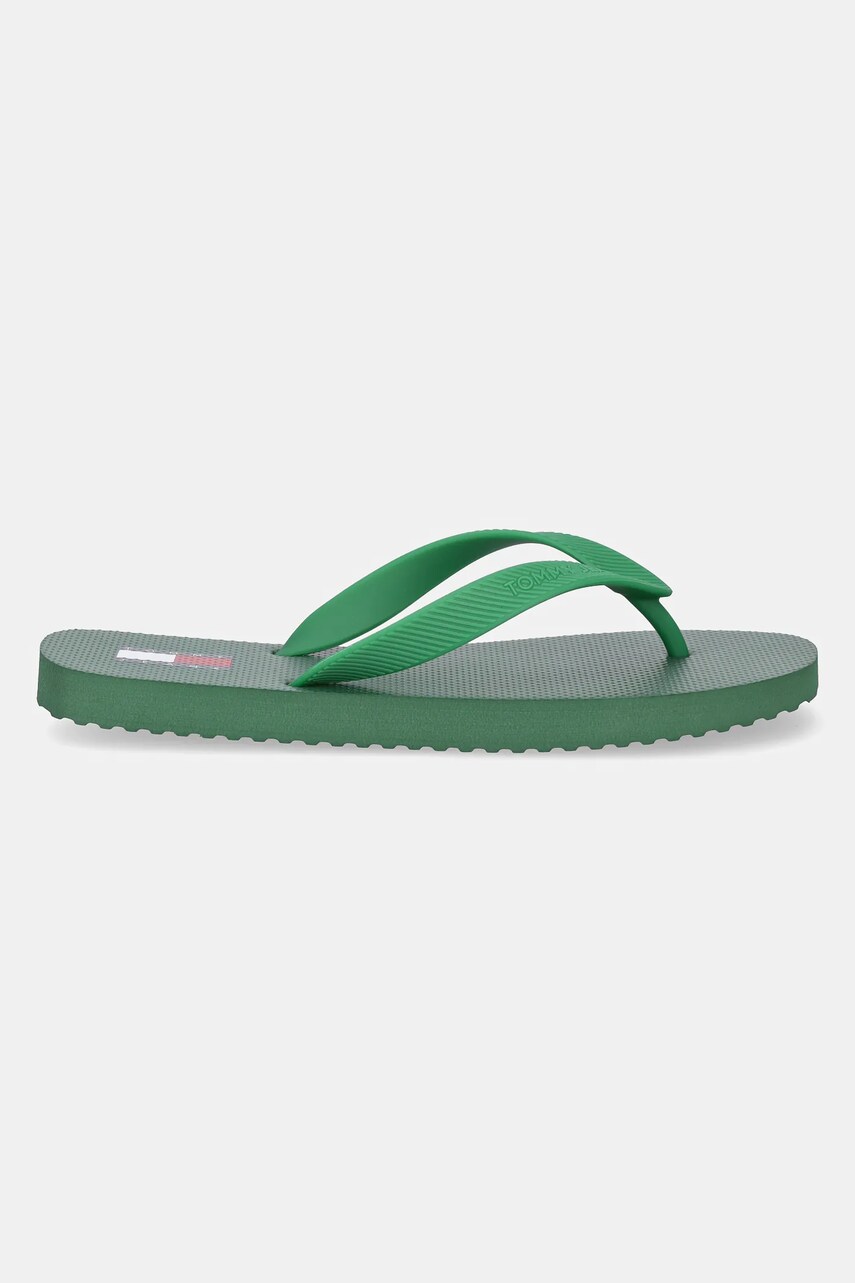 В'єтнамки Tommy Jeans BEACH SANDAL чоловічі колір зелений EM0EM01560