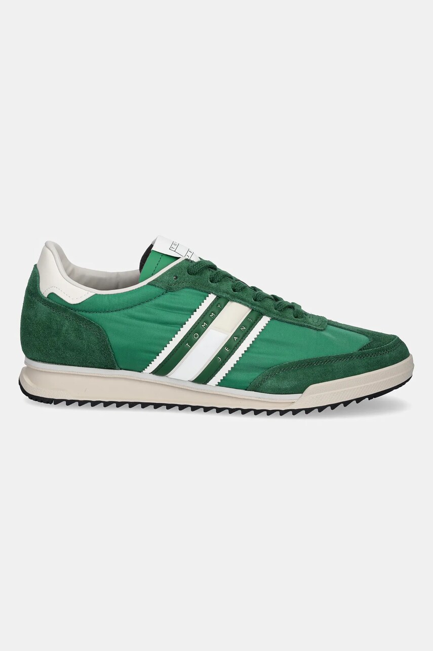 Кросівки Tommy Jeans RETRO RUNNER CLEATED колір зелений EM0EM01527