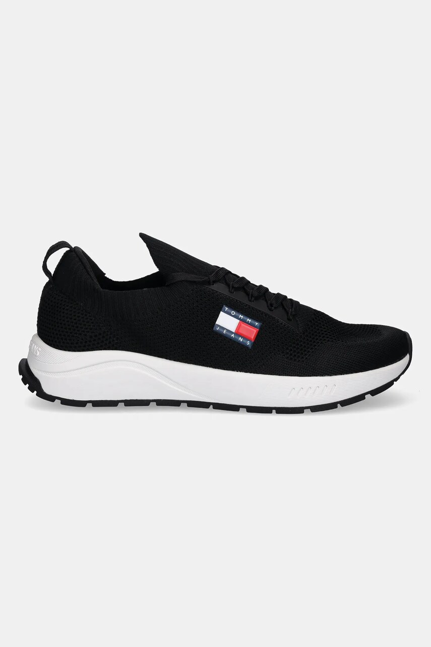 Кросівки Tommy Jeans RUNNER KNTITTED чоловічі колір чорний EM0EM01555