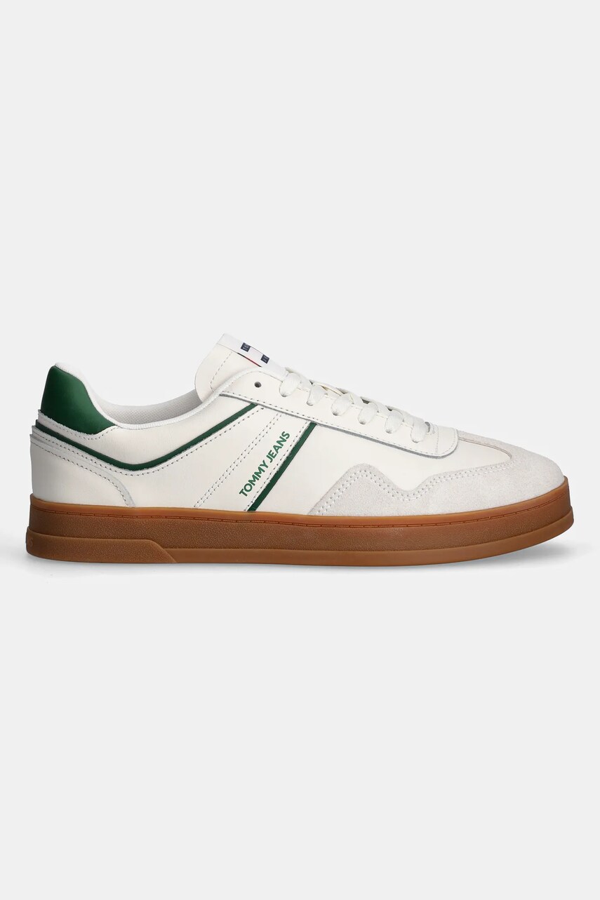 Кросівки Tommy Jeans THE GREENWICH LEATHER колір бежевий EM0EM01571
