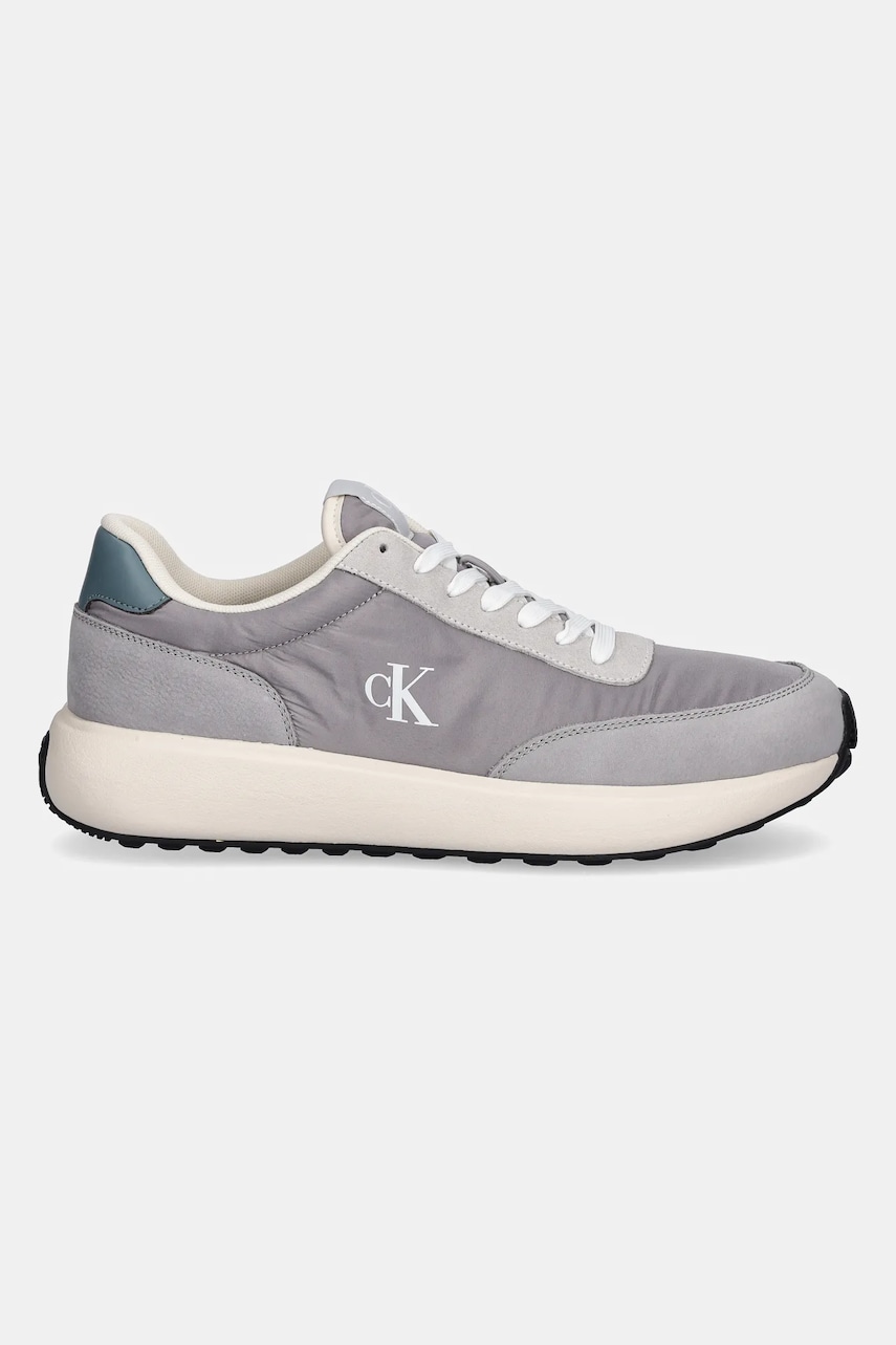 Кросівки Calvin Klein Jeans ATHLEISURE RUNNER LACEUP MIX чоловічі колір сірий YM0YM01195
