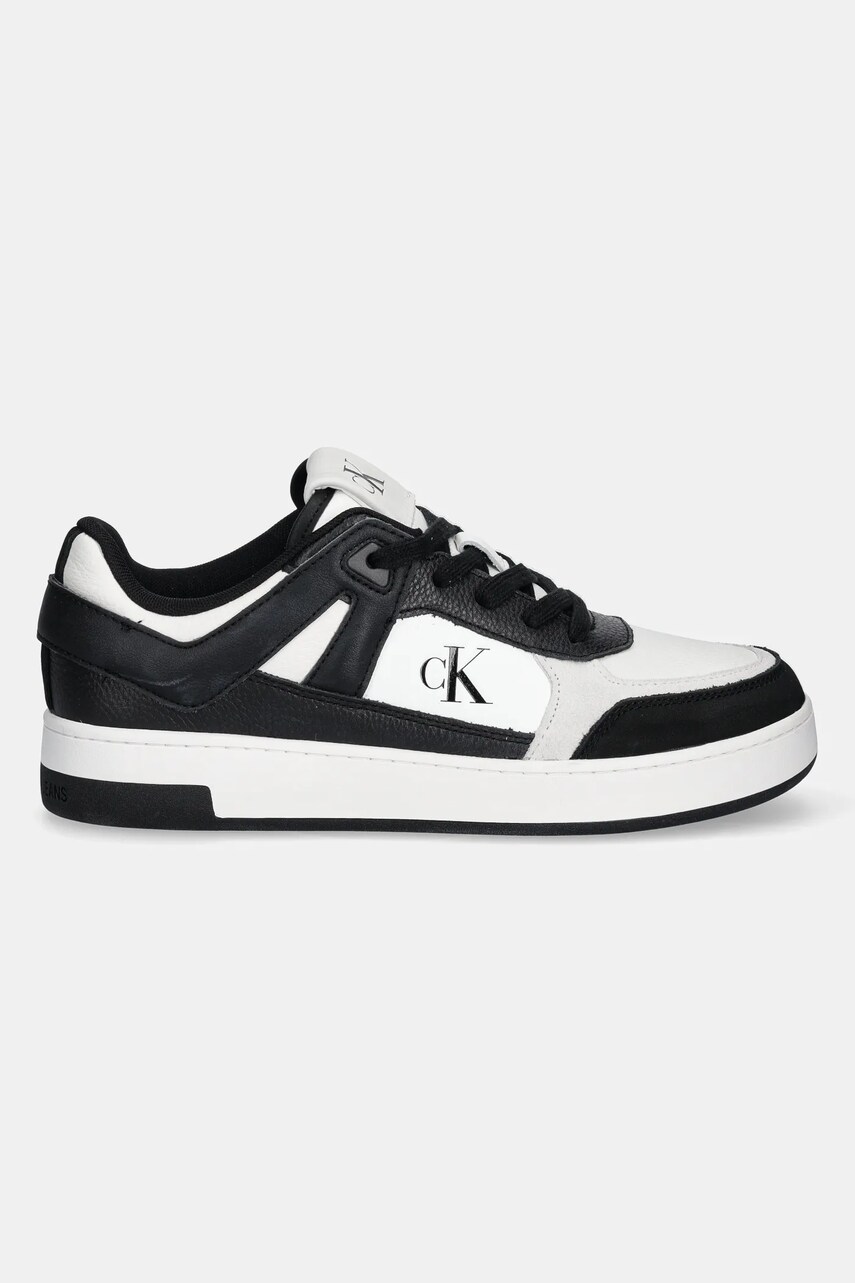 Черевики Calvin Klein Jeans BASKET CUP LOW LACEUP LTH MIX чоловічі колір чорний YM0YM01308