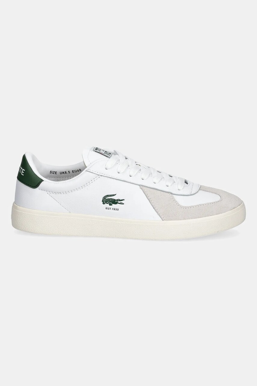 Шкіряні кросівки Lacoste BASESHOT PRO чоловічі колір білий 49SMA0063