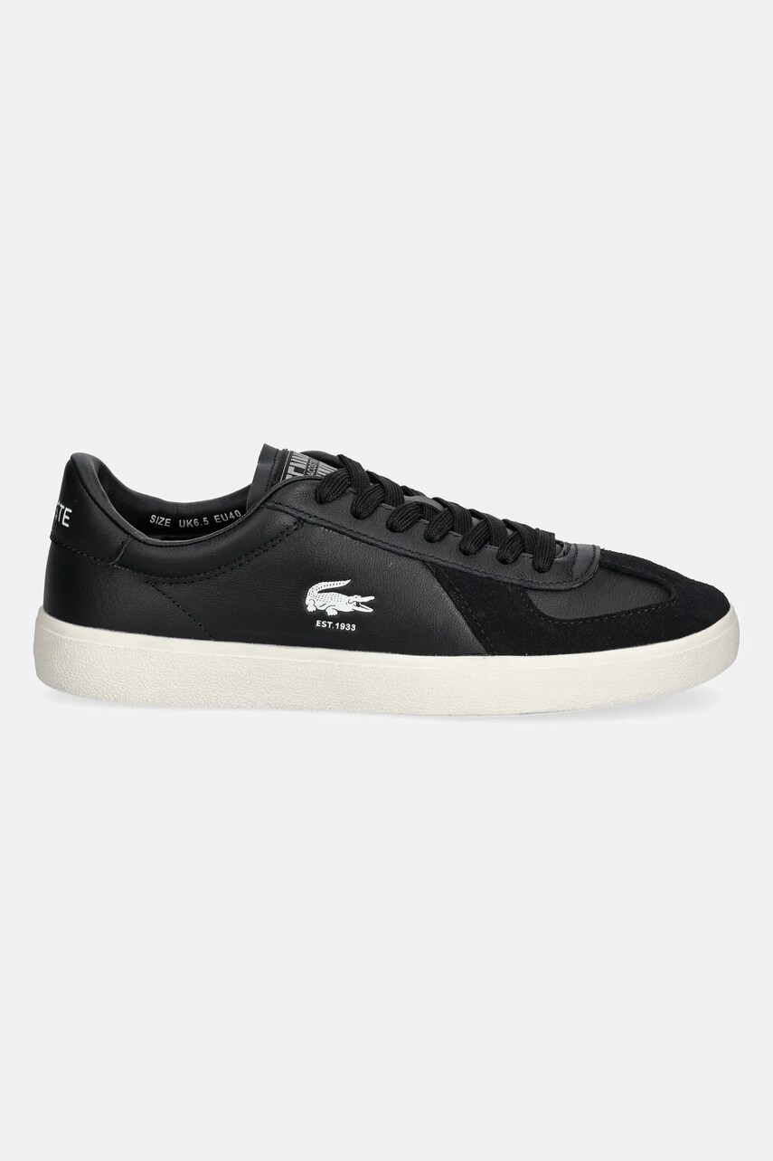 Шкіряні кросівки Lacoste BASESHOT PRO чоловічі колір чорний 49SMA0063