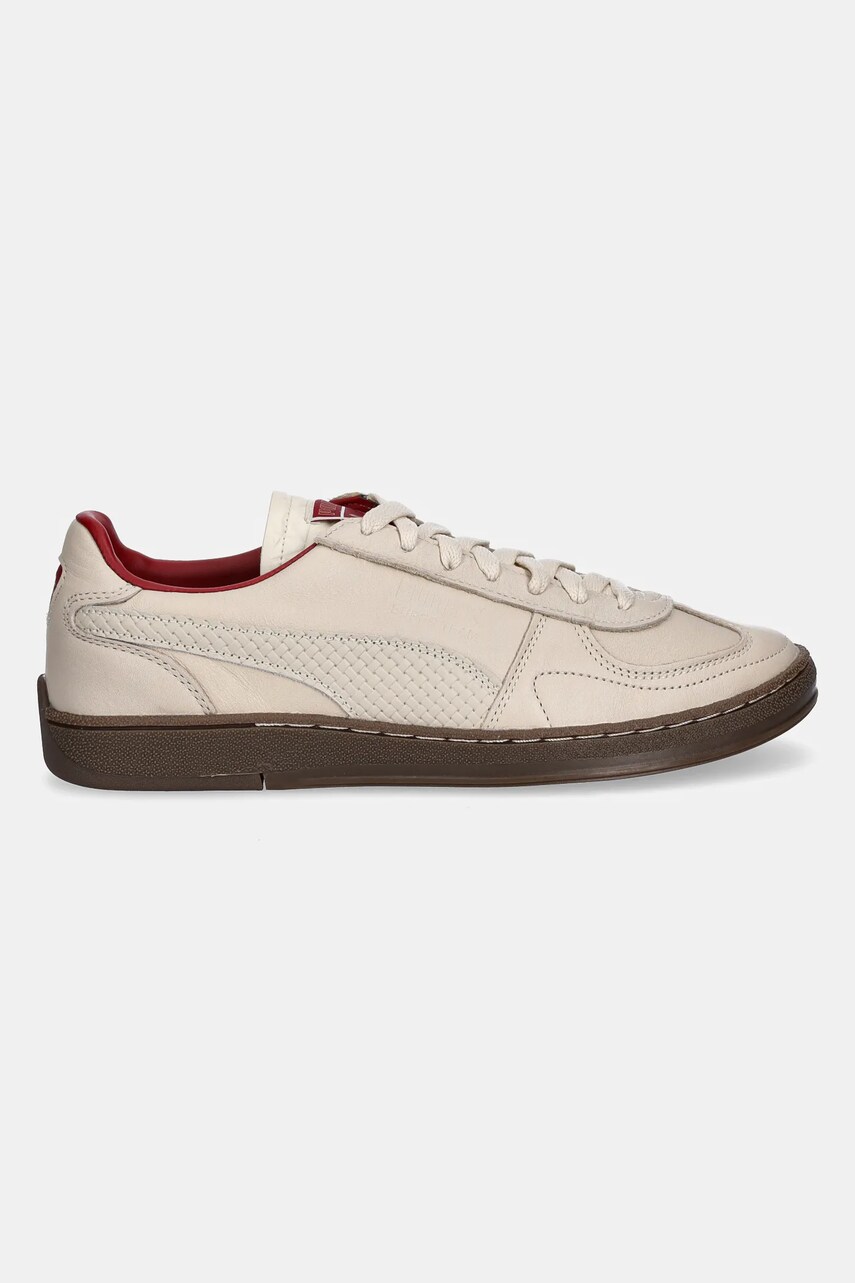 Шкіряні кросівки Puma Super Team Palais Artisan чоловічі колір бежевий 400374