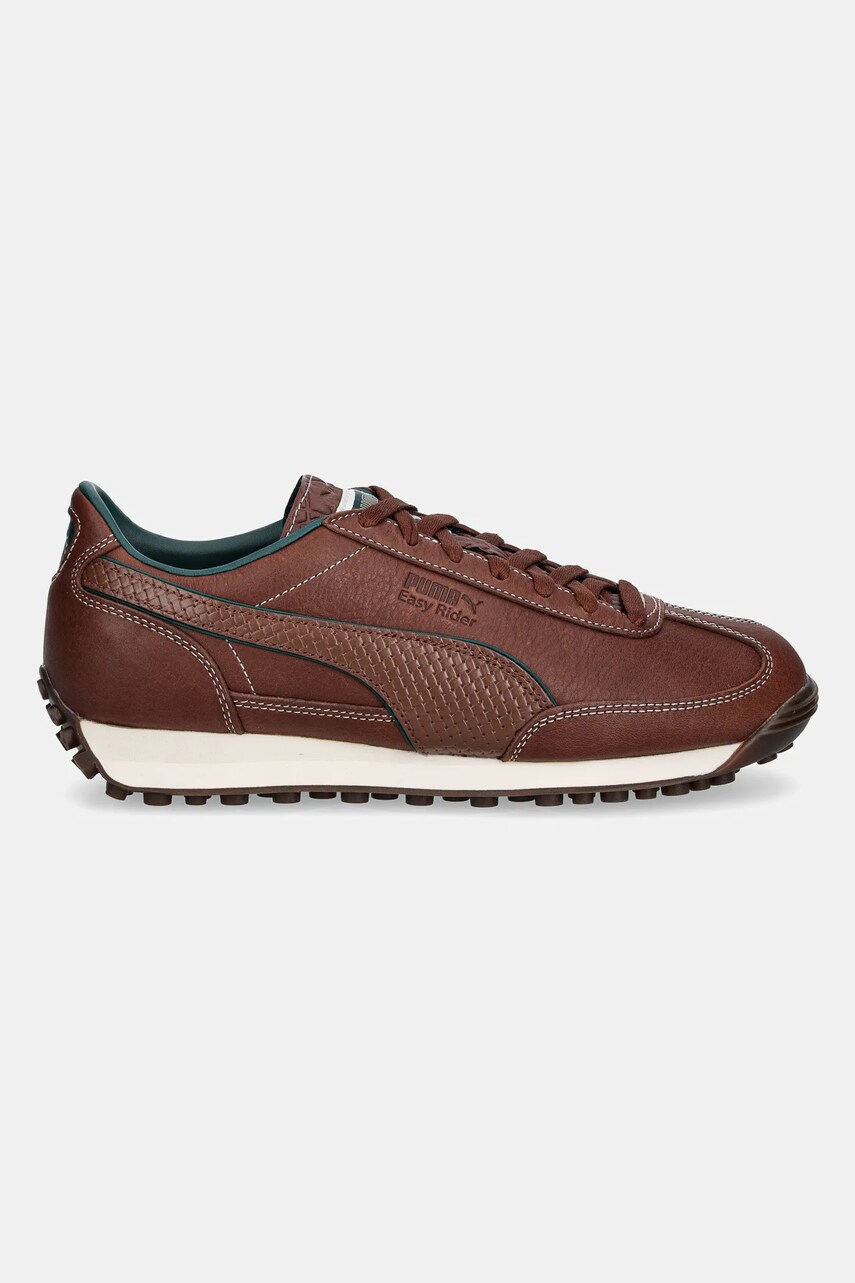Шкіряні кросівки Puma Easy Rider Palais Artisan чоловічі колір коричневий 401022
