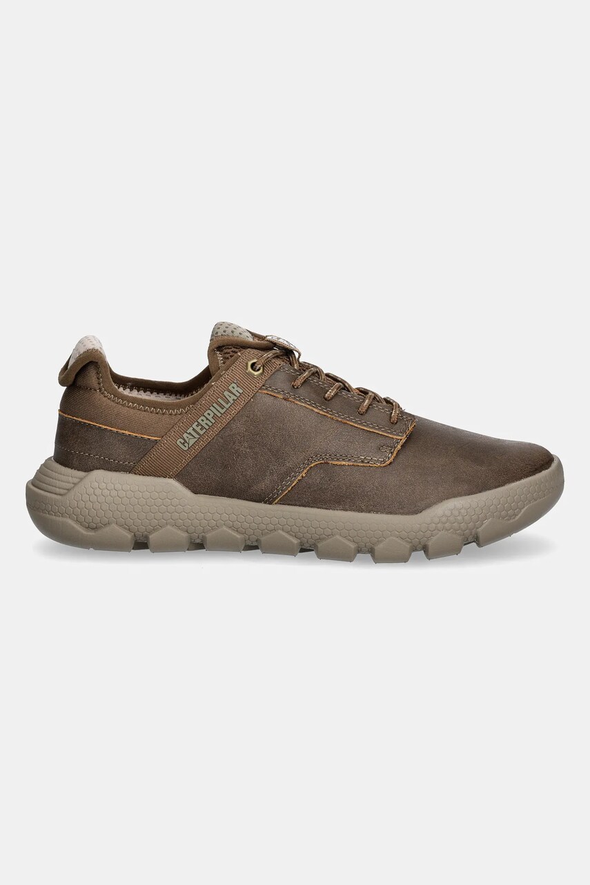 Шкіряні кросівки Caterpillar HEX LITE LEATHER колір коричневий P726318