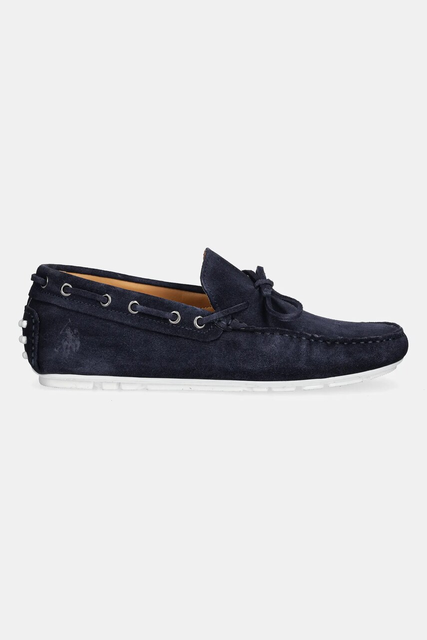 Замшеві мокасини U.S. Polo Assn. PABLO001M/5S1 чоловічі колір синій PABLO