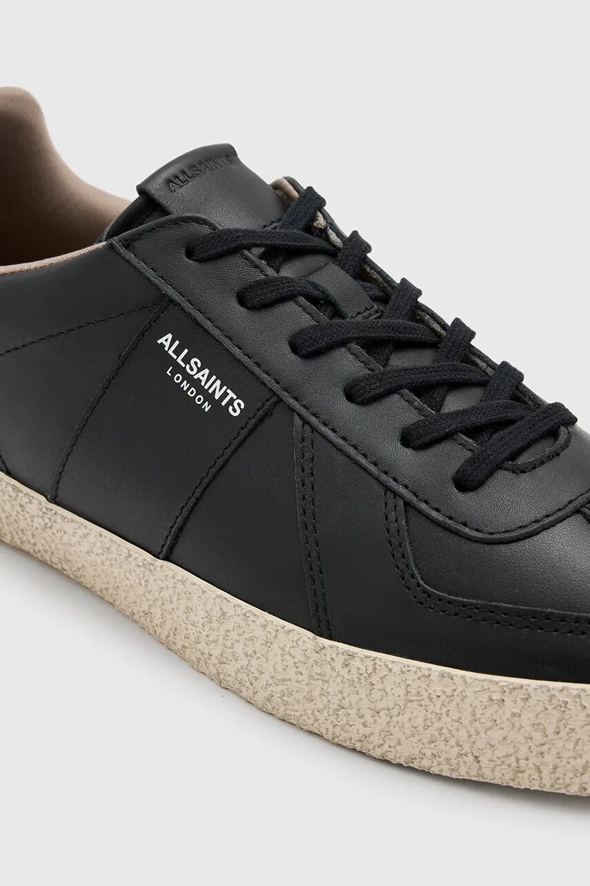 Шкіряні кросівки AllSaints Jaimee Leather Low Top чоловічі колір чорний M001FB