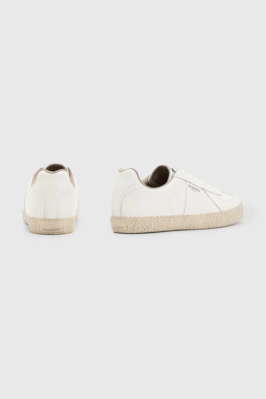 Шкіряні кросівки AllSaints Jaimee Leather Low Top чоловічі колір білий M001FB