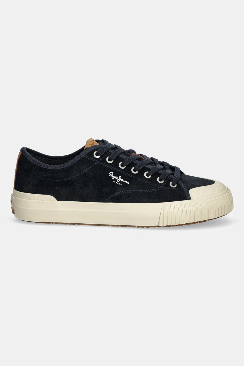 Замшеві кеди Pepe Jeans BEN SUEDE M колір синій PMS31074