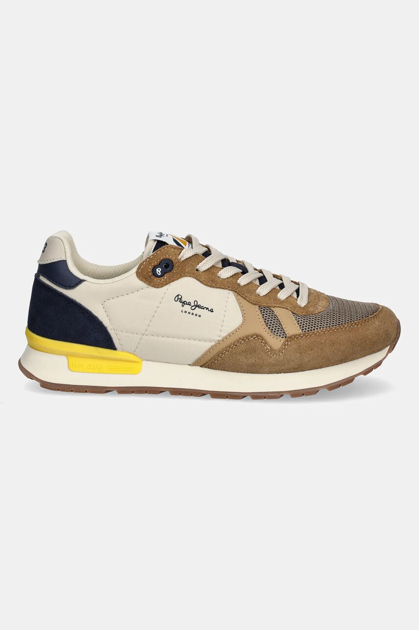 Кросівки Pepe Jeans BRIT CAMP M чоловічі колір коричневий PMS40030