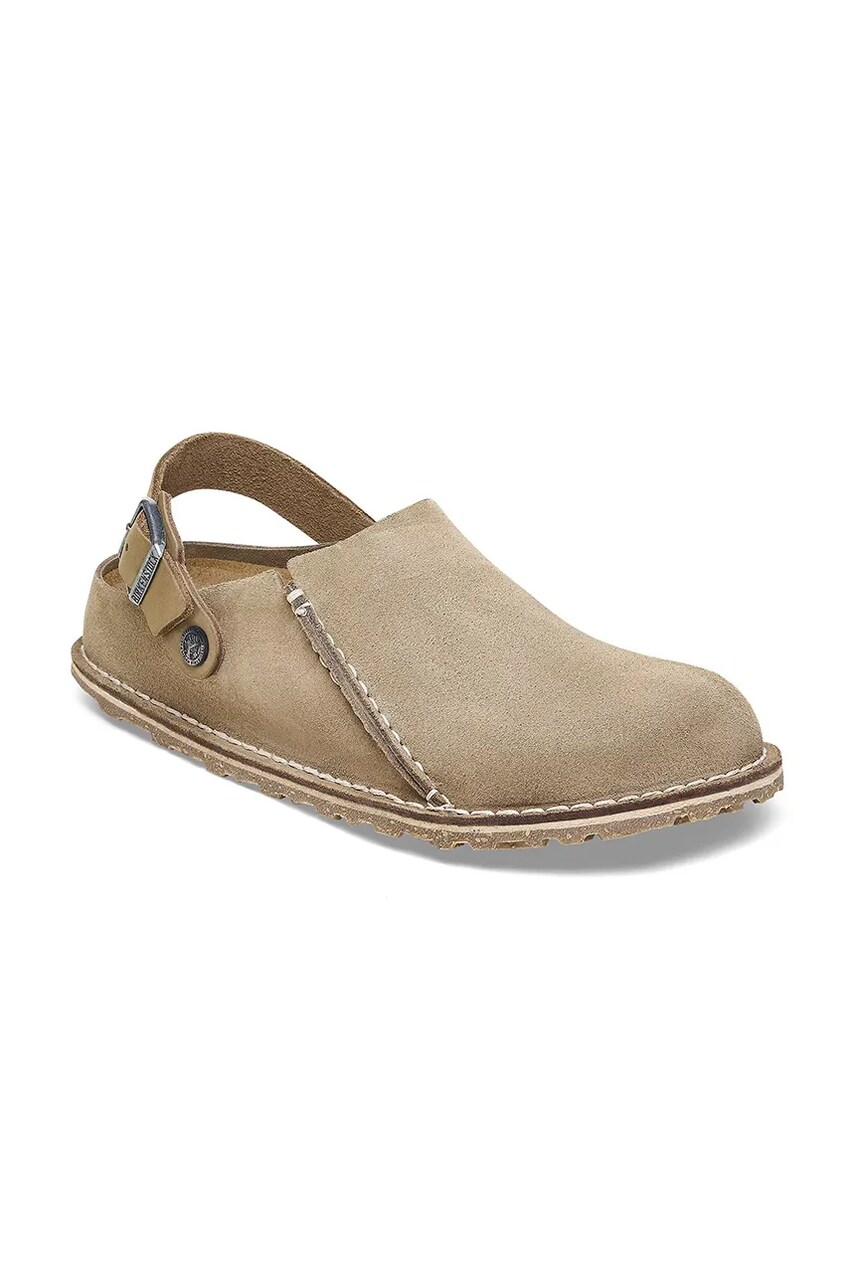 Замшеві сандалі Birkenstock Lutry Premium колір коричневий 1025293