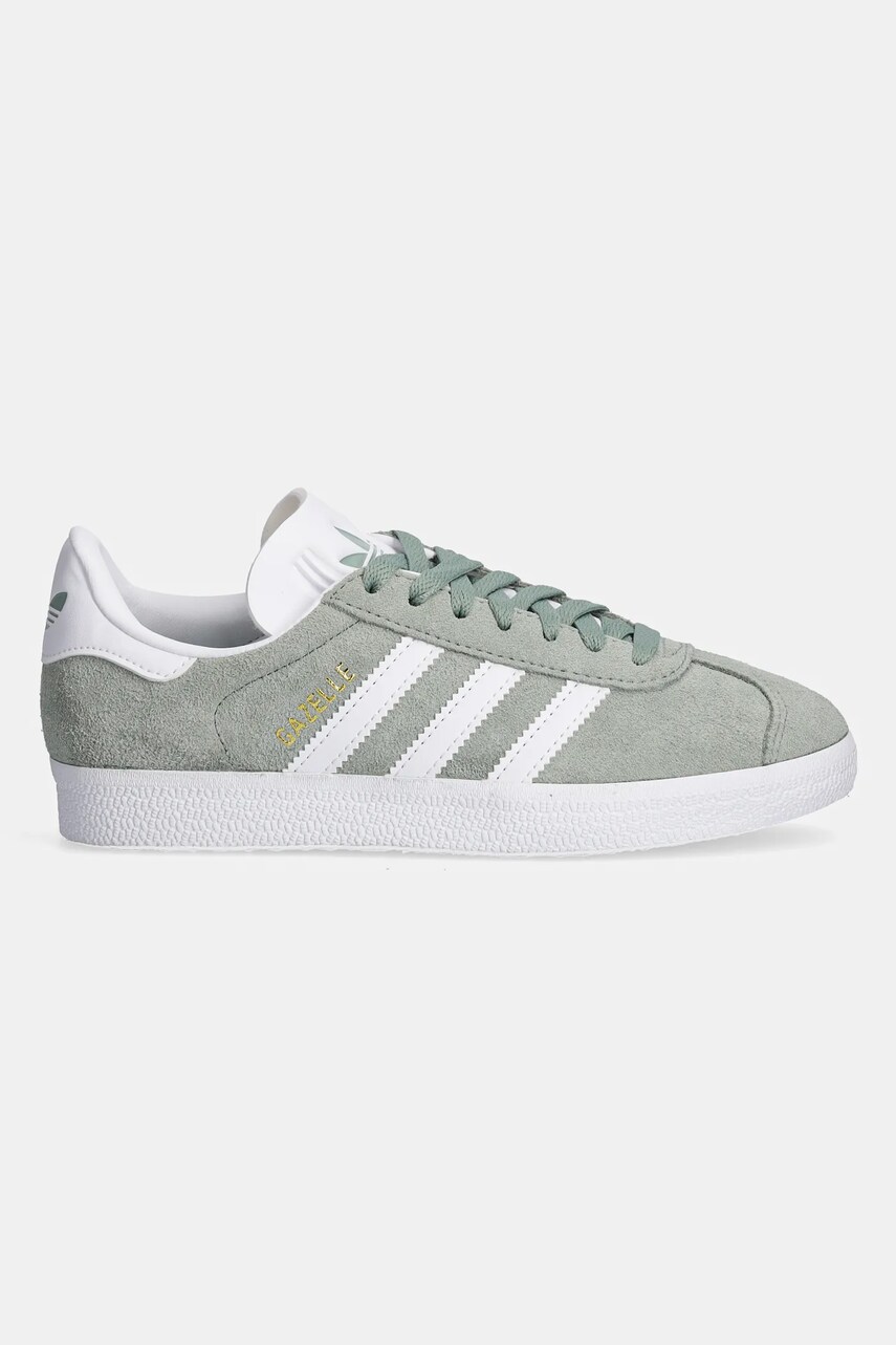 Замшеві кросівки adidas Originals Gazelle колір зелений JH5384