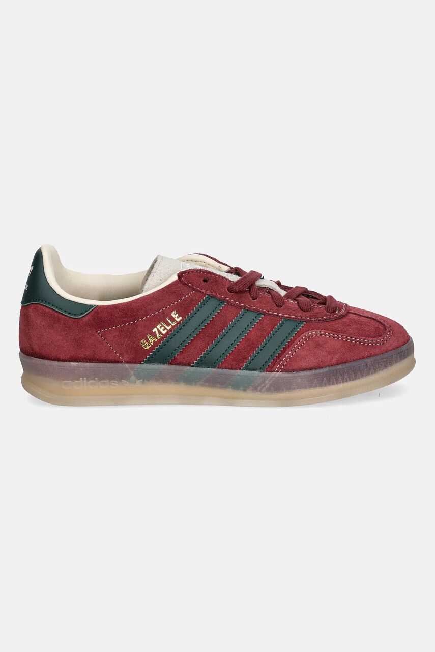 Замшеві кросівки adidas Originals Gazelle Indoor колір бордовий JH5403