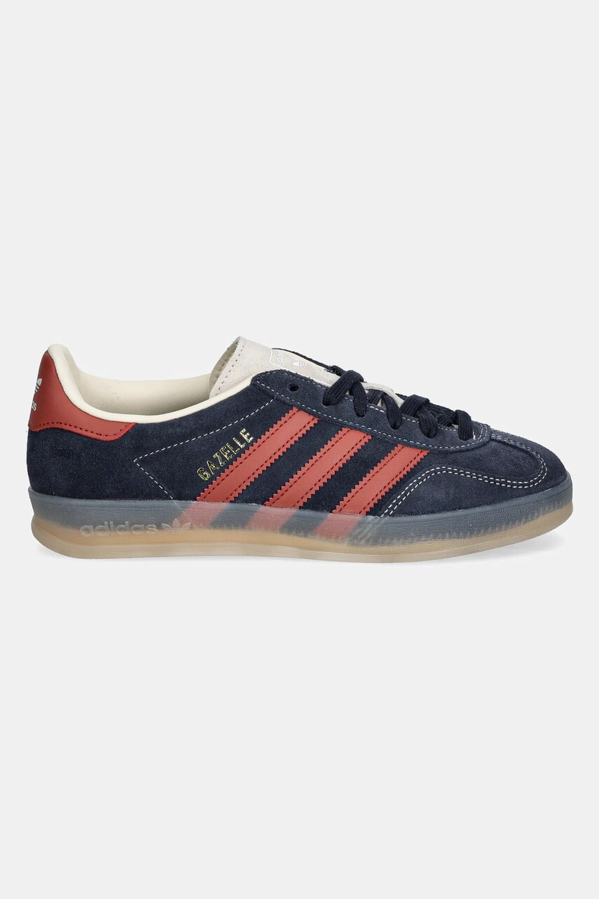 Замшеві кросівки adidas Originals Gazelle Indoor колір синій JH5404