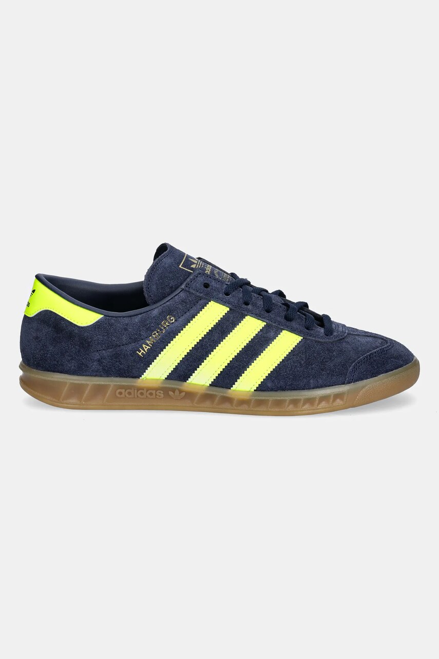 Шкіряні кросівки adidas Originals Hamburg колір синій JS0678