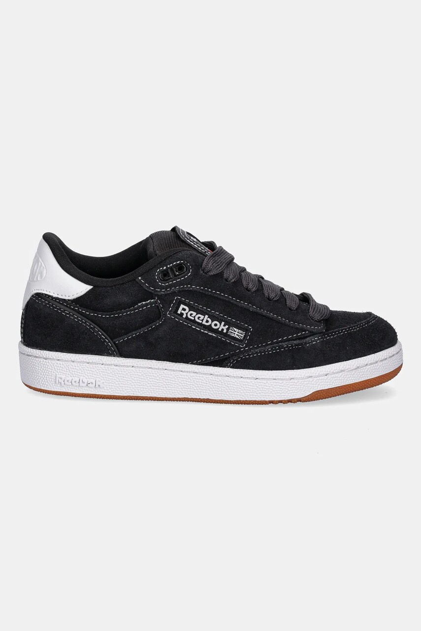 Замшеві кросівки Reebok Classic CLUB C BULC CLN колір сірий 100209033